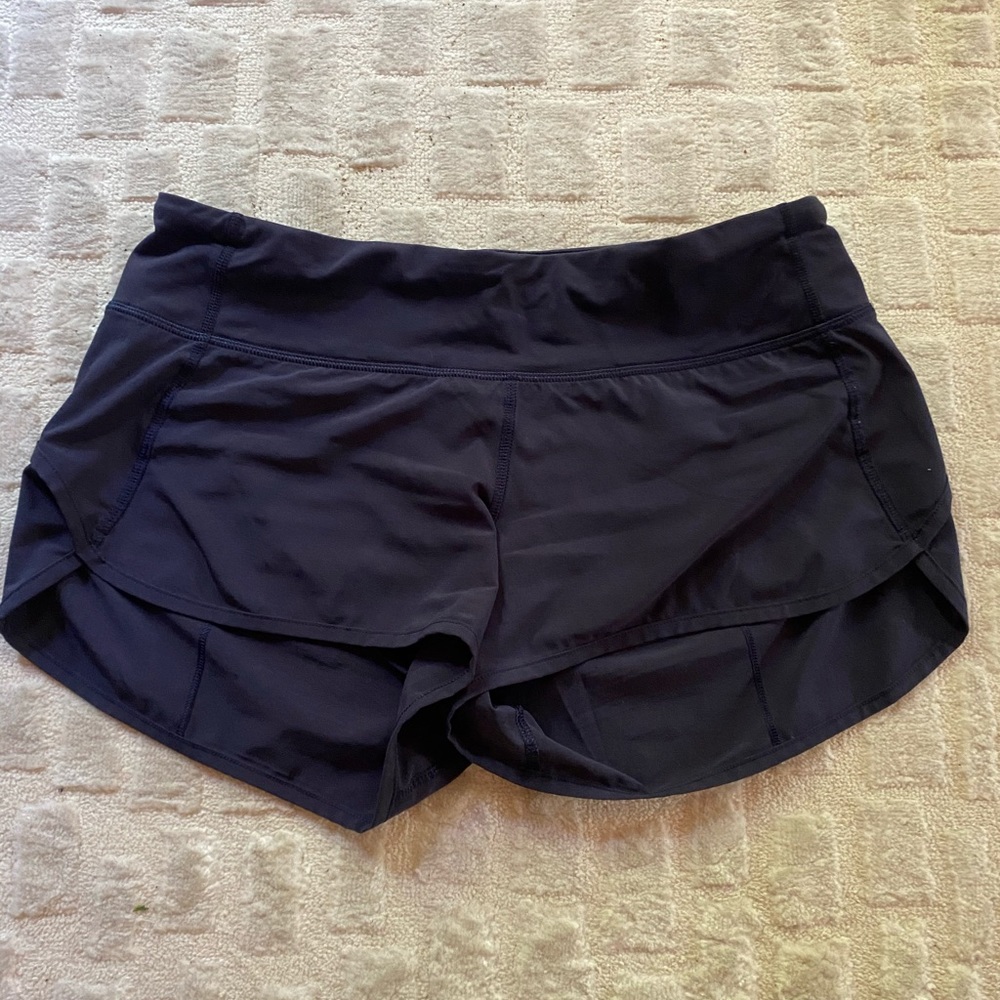 navy lulu lemon speed short
